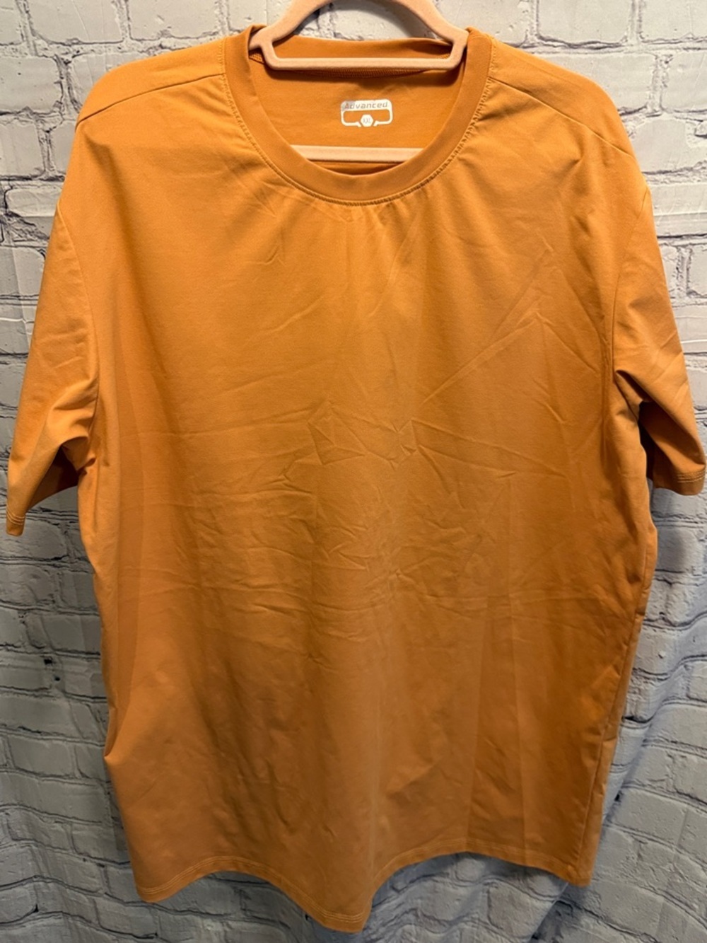 Men's Casual Crew Neck T-Shirt - Orange